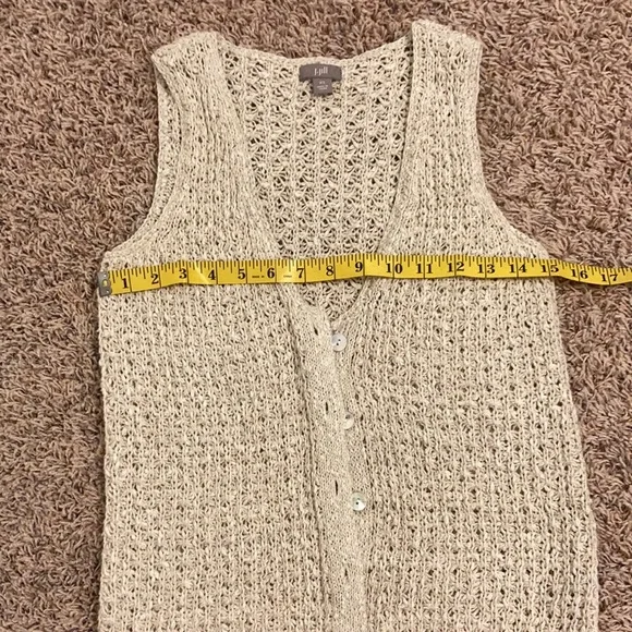 J. Jill Cream Knit Vest - Picture 6 of 7